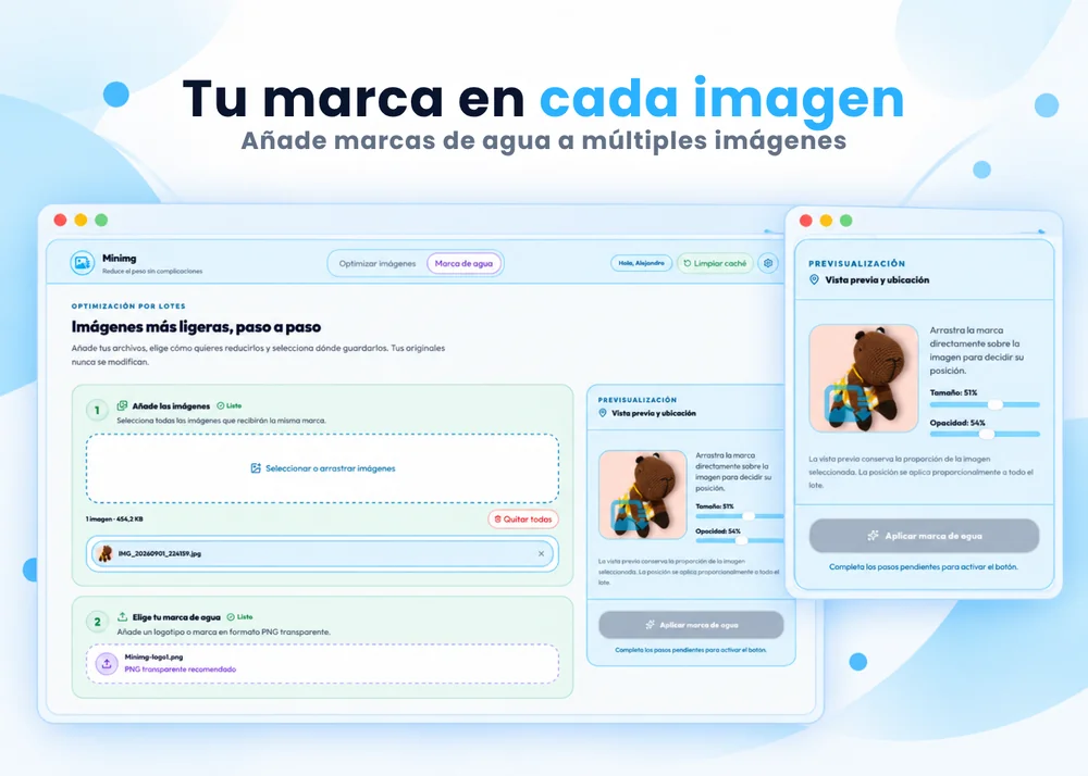 Tu marca de agua en cada imagen